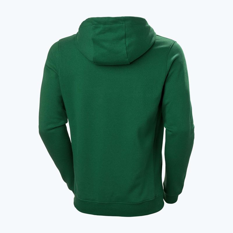 Tricou de trekking pentru bărbați Helly Hansen F2F F2F Hoodie din bumbac organic malachite 5