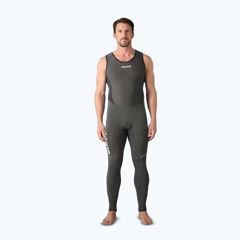 Costum de înot pentru bărbați Musto Flexlite Dynamic 2 mm Long John dark grey 5