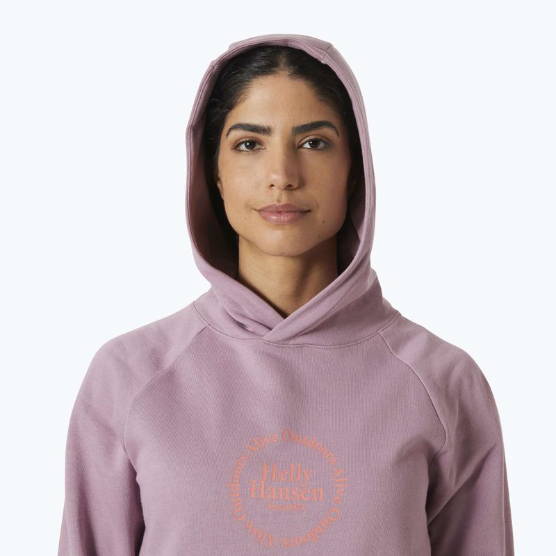 Hanorac pentru femei Helly Hansen Core Graphic Hoodie purple clay 3