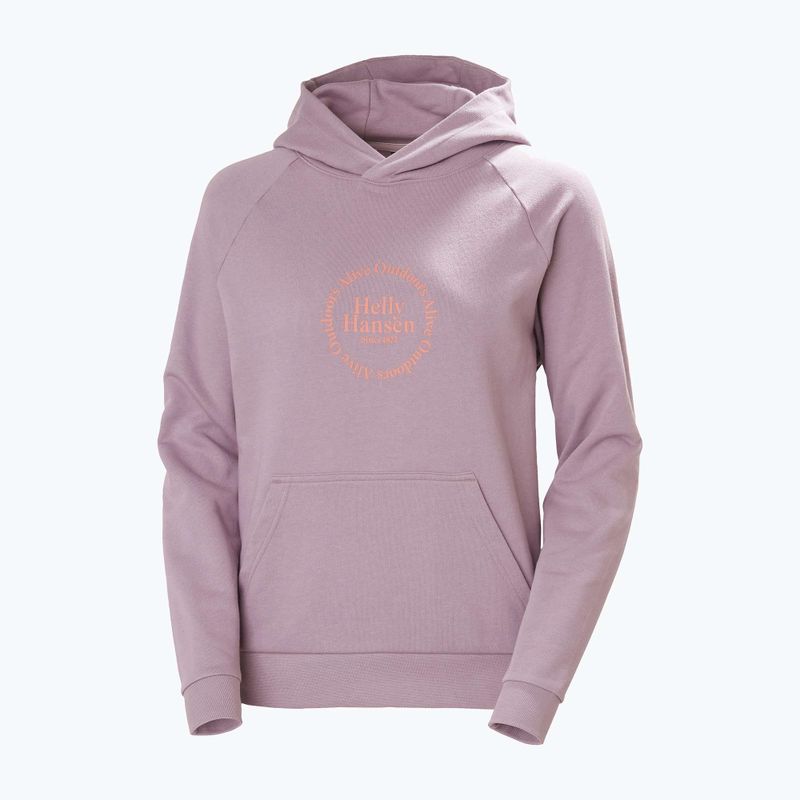 Hanorac pentru femei Helly Hansen Core Graphic Hoodie purple clay 4