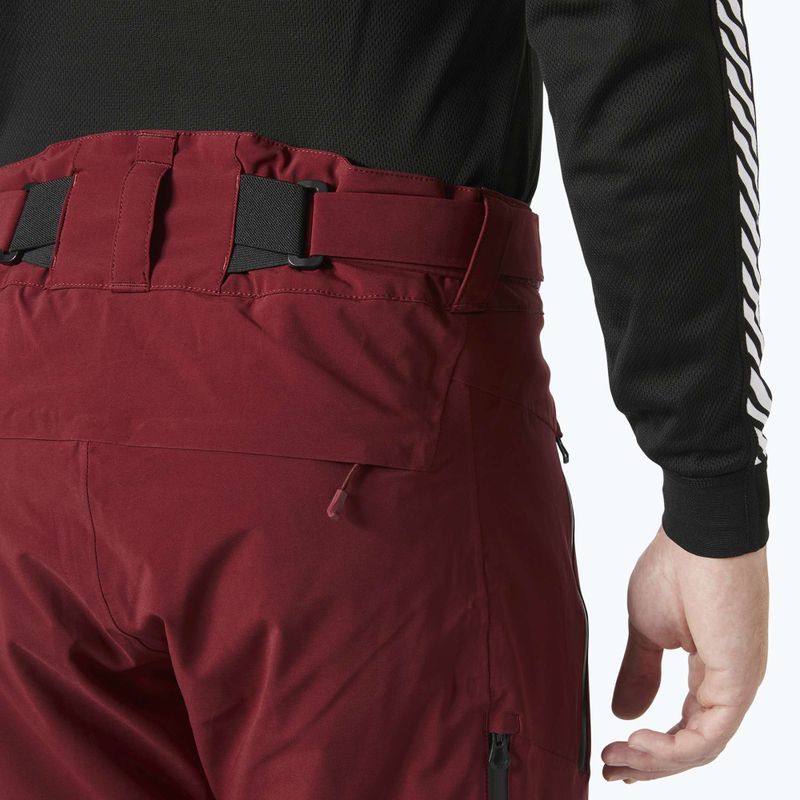 Pantaloni de schi pentru bărbați Helly Hansen Alpha Lifaloft mars red 4