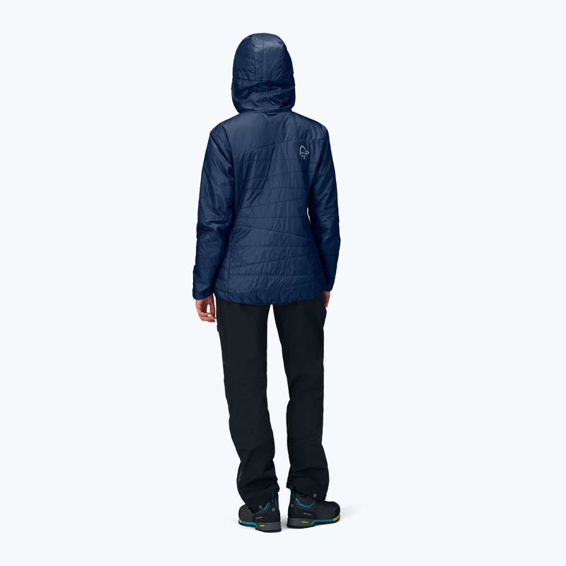 Geacă izolată pentru femei NORRONA Faketind Thermo40 Zip Hoodie indigo night 3