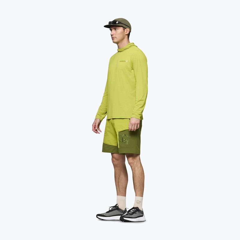 Bluză de trekking pentru bărbați NORRONA Femund Tech Hood golden lime 5