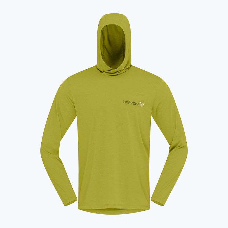 Bluză de trekking pentru bărbați NORRONA Femund Tech Hood golden lime 6