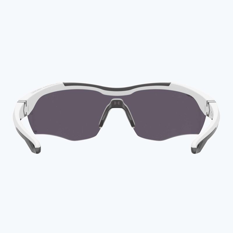 Ochelari de soare pentru bărbați Under Armour Yard Pro matte white/orange multilayer oleophobic 4