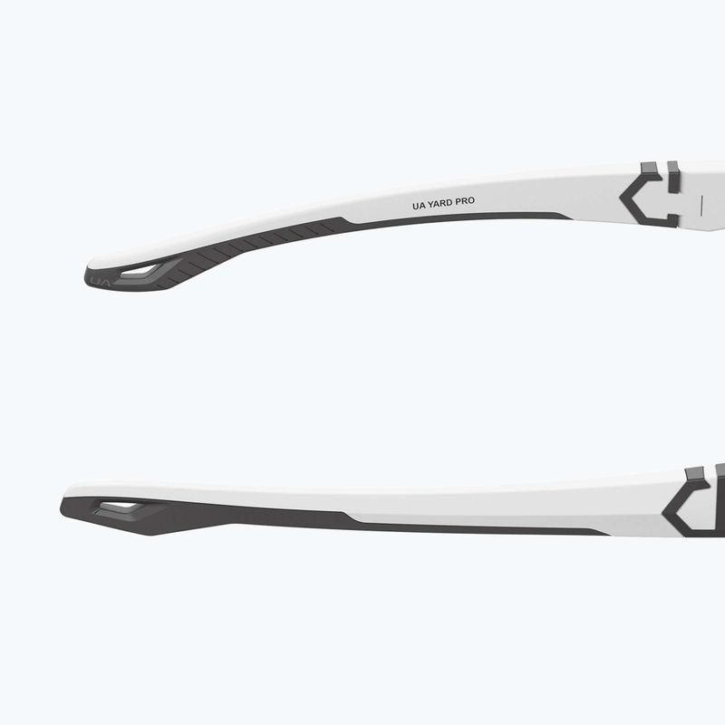 Ochelari de soare pentru bărbați Under Armour Yard Pro matte white/orange multilayer oleophobic 8