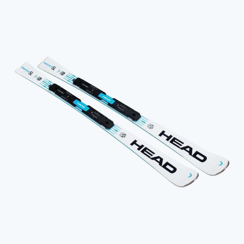 Schiuri de coborâre HEAD WC Rebels e-SL RP EVO 14 + legături Freeflex 14 GW white/blue 2