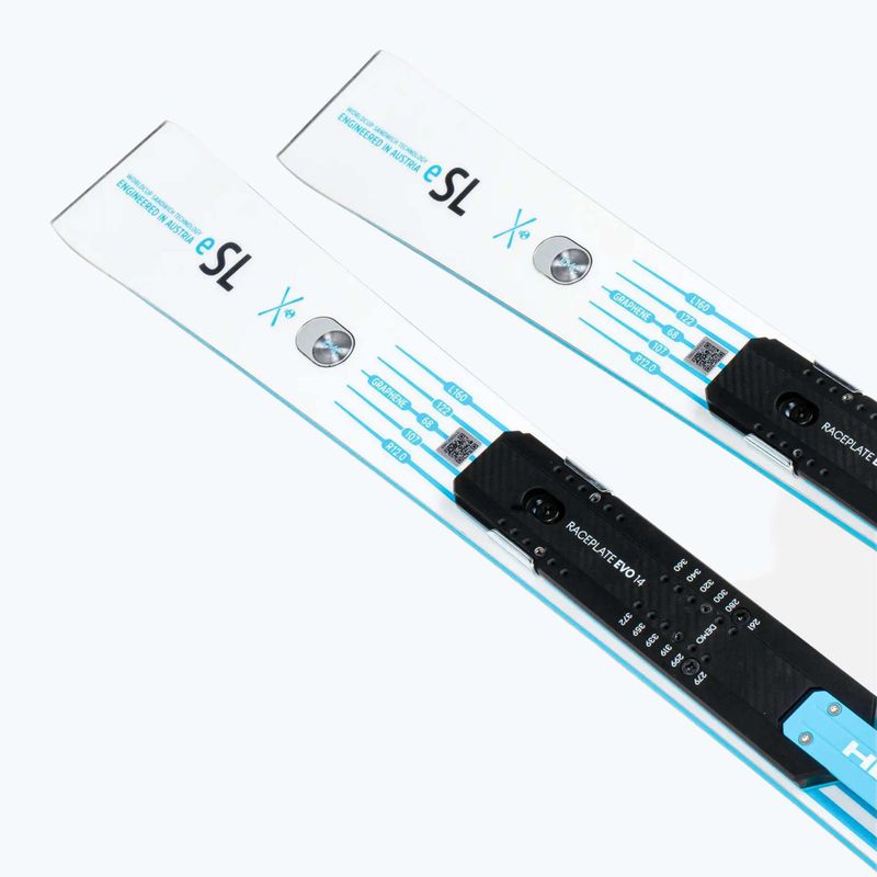 Schiuri de coborâre HEAD WC Rebels e-SL RP EVO 14 + legături Freeflex 14 GW white/blue 4