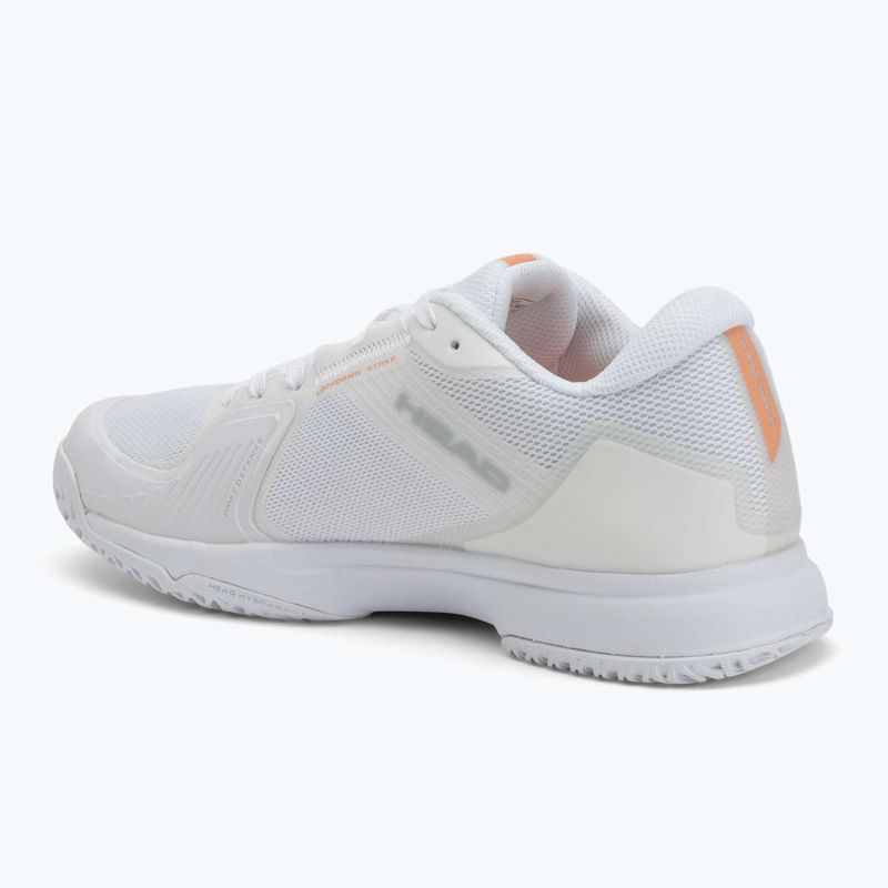 Încălțăminte de tenis pentru femei HEAD Sprint Team 4.0 white/ coral 3