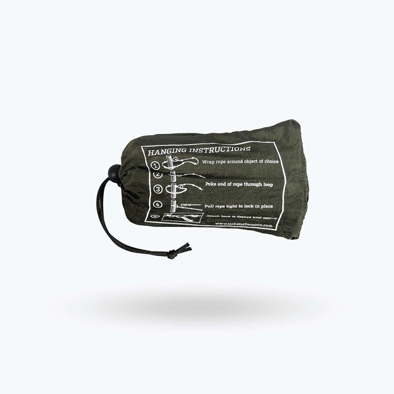 Hamac cu linii Ticket To The Moon Nautic negru TMROPE 5