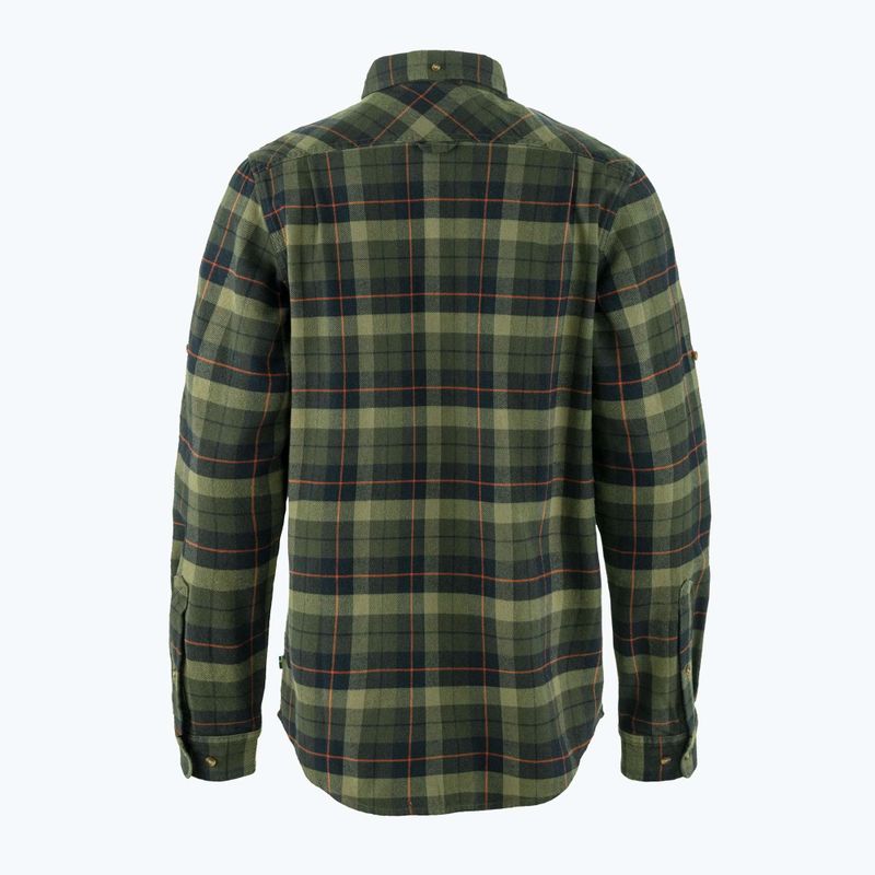 Cămașă pentru bărbați Fjällräven Singi Heavy Flannel black/deep forest 2