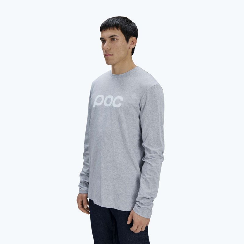 Bluză cu mânecă lungă POC Tee grey/melange 3