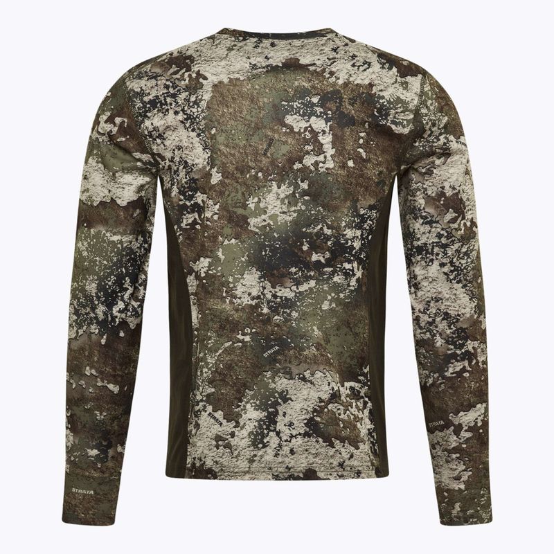 Longsleeve de trekking pentru bărbați Pinewood Furudal Camou InsectSafe strata/moss green 2