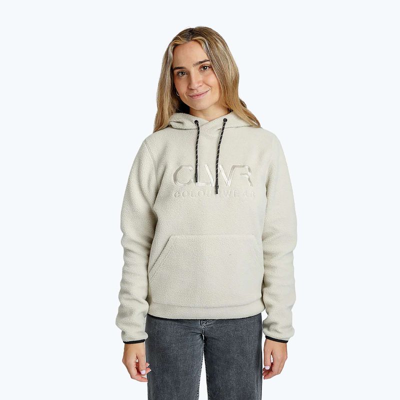 Hanorac pentru femei Colourwear Teddy Hood 2.0 light beige 5
