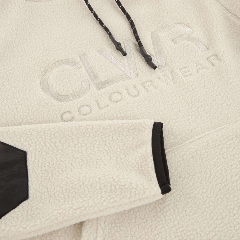 Hanorac pentru femei Colourwear Teddy Hood 2.0 light beige 3