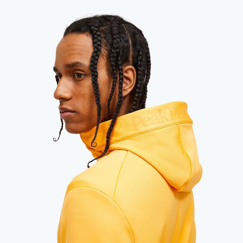 Hanorac pentru bărbați Peak Performance Rider Tech Zip Hood blazing orange 3