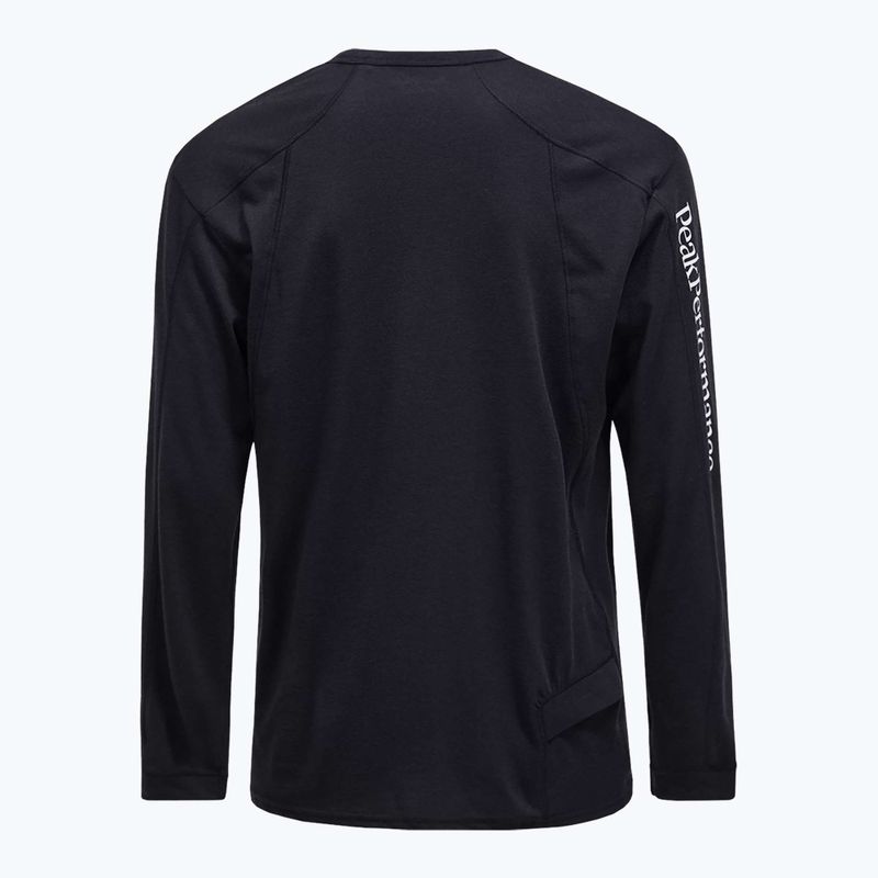 Longsleeve pentru bărbați Peak Performance Trail Wool Blend black 2