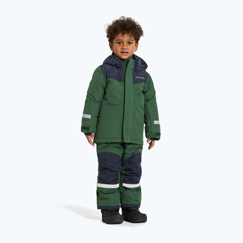 Set de schi pentru copii Didriksons Skare pine green 6