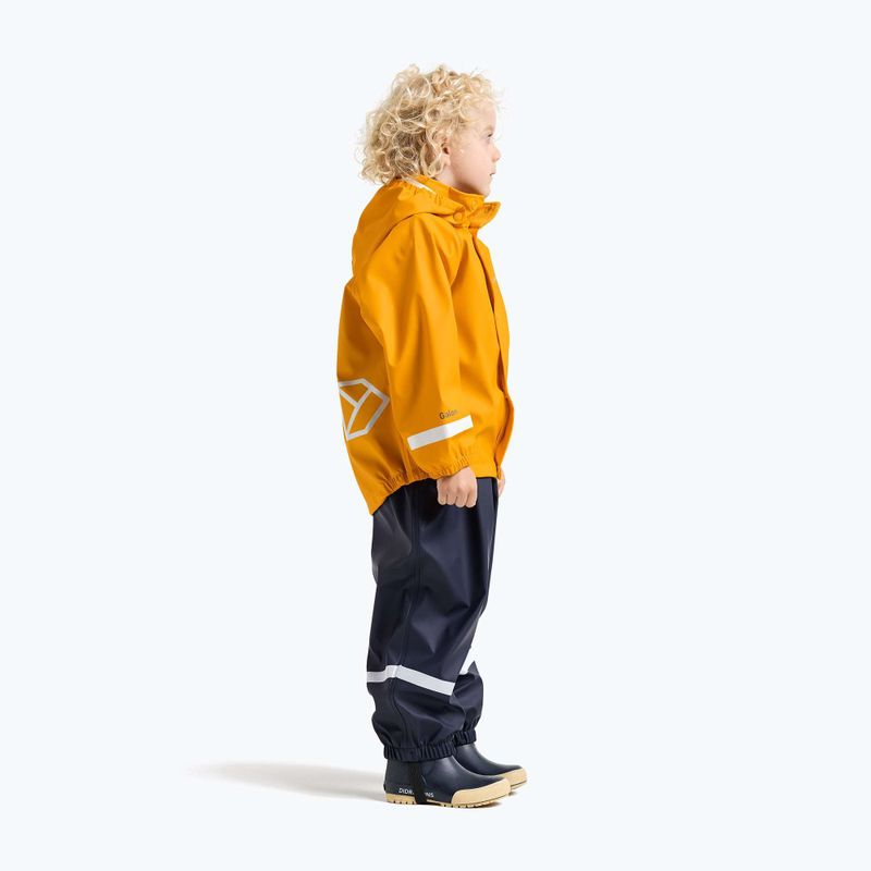 Geacă de ploaie pentru copii Didriksons Slaskeman oat yellow 4