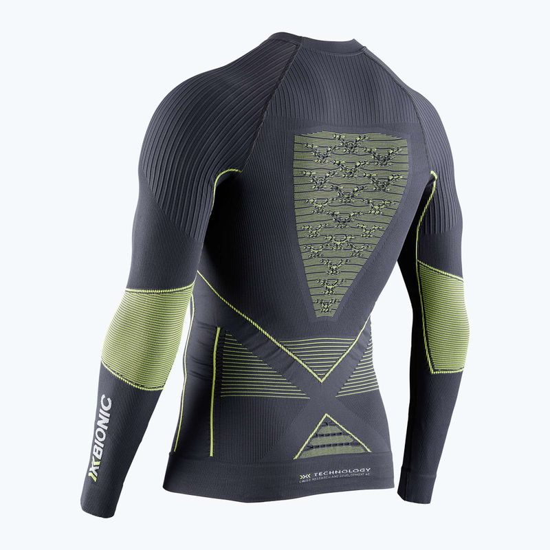 Bluză termică pentru bărbați X-Bionic Energy Accumulator 4.0 charcoal/yellow 2