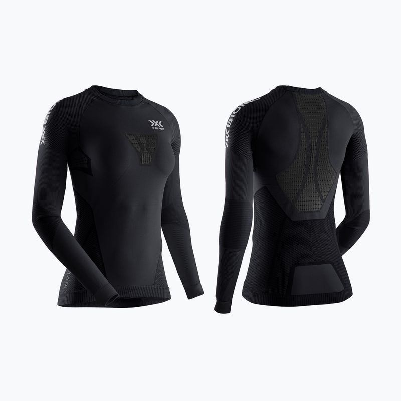 Bluză termică damă X-Bionic Invent 4.0 Run Speed black/charcoal 7