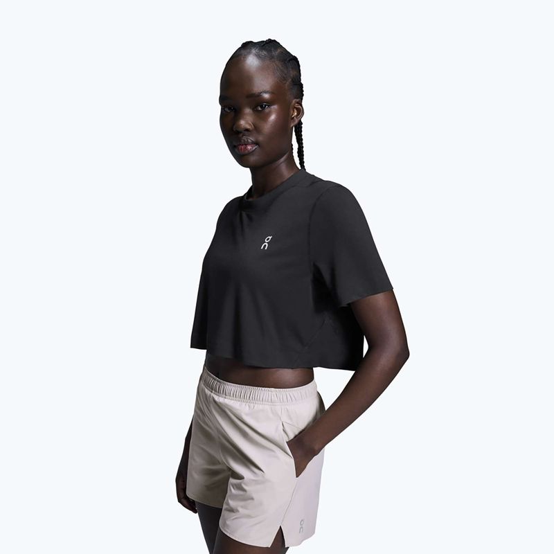Tricou de antrenament pentru femei On Train-T Crop black 4