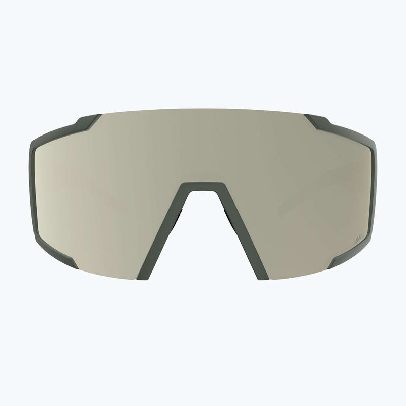 Ochelari de soare SCOTT Shield khaki green/amp white chrome 2