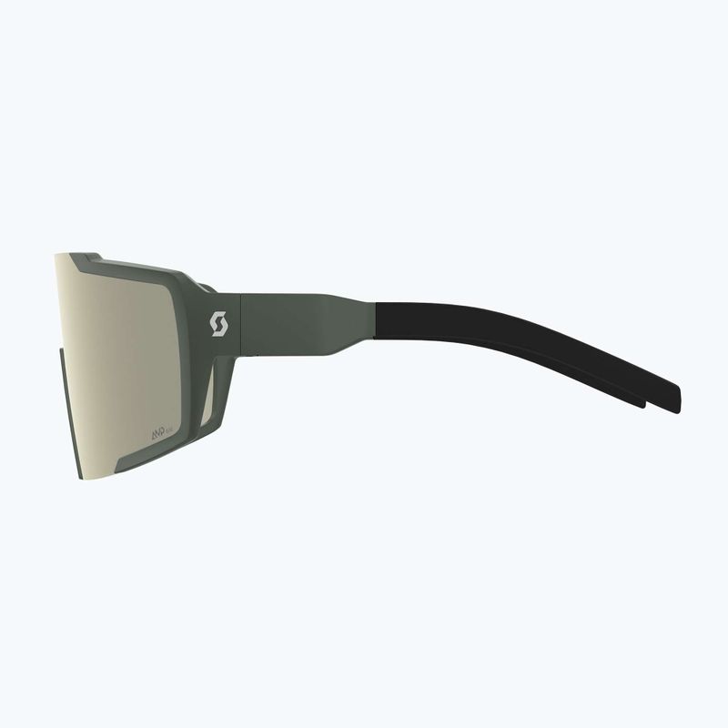 Ochelari de soare SCOTT Shield khaki green/amp white chrome 3