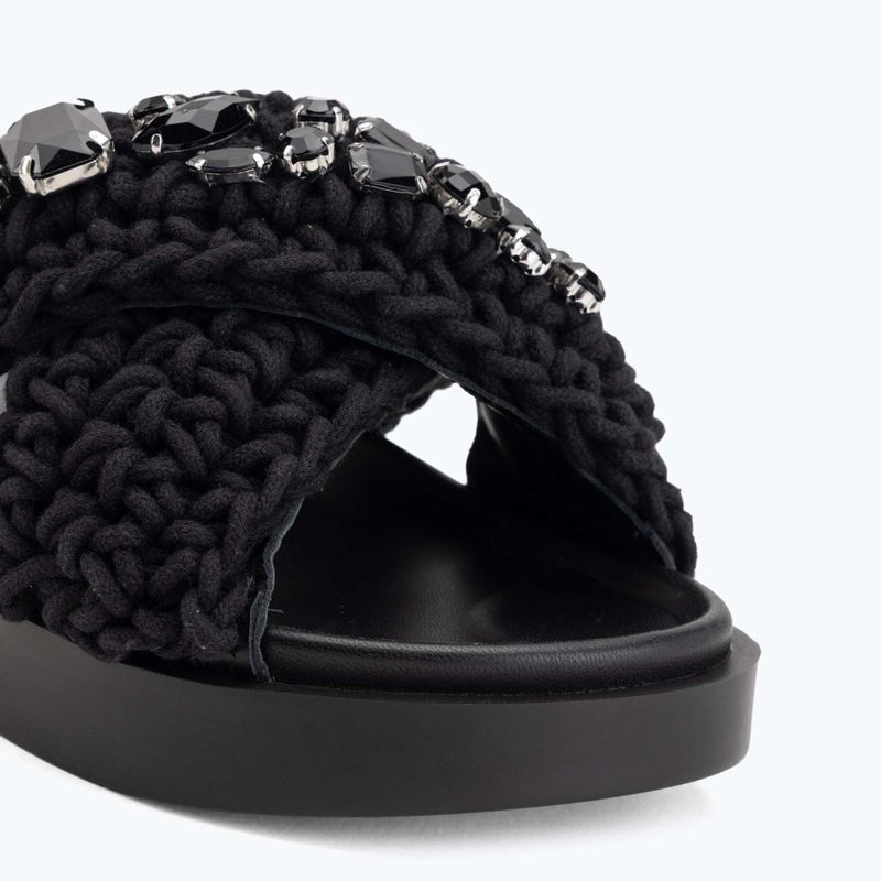 Șlapi pentru femei INUIKII Woven Stones black 7