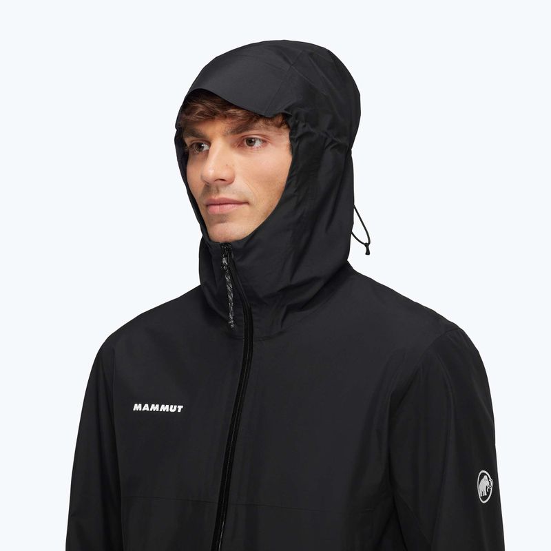 Geacă de ploaie pentru bărbați Mammut Treeline HS Hooded black 4