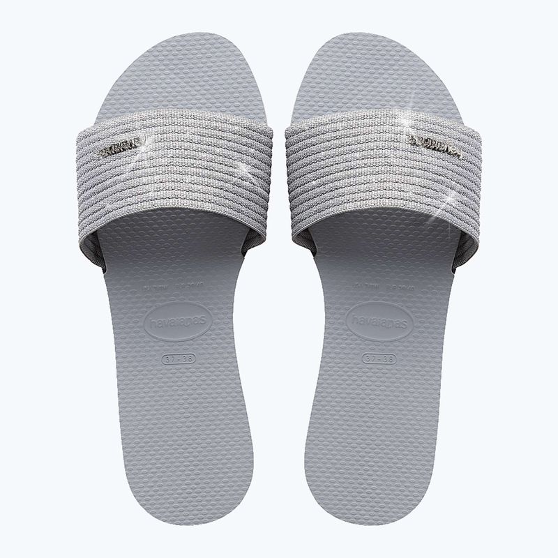 Papuci pentru femei Havaianas You Malta Metallic ice grey 11