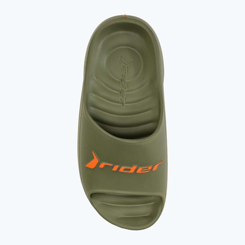 Șlapi de bărbați RIDER Rzero Slide verde/portocaliu pentru bărbați 5