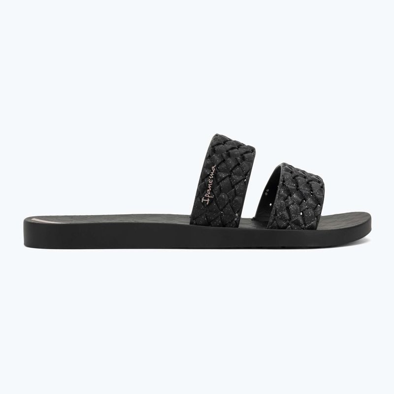 Papuci pentru femei Ipanema Renda II black/glitter black 2