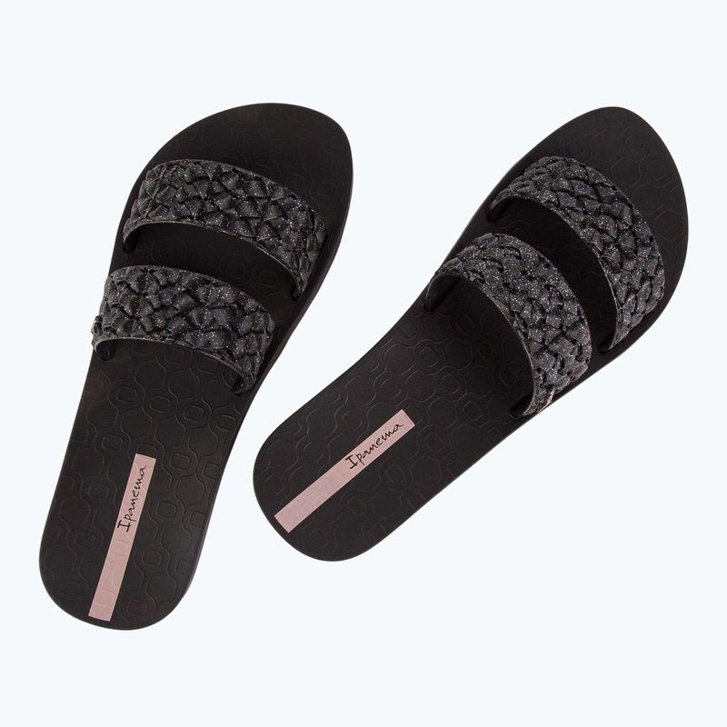 Papuci pentru femei Ipanema Renda II black/glitter black 10