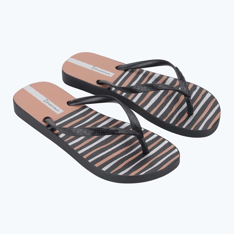 Șlapi pentru femei Ipanema Classic Happy XII black/black/pink 8