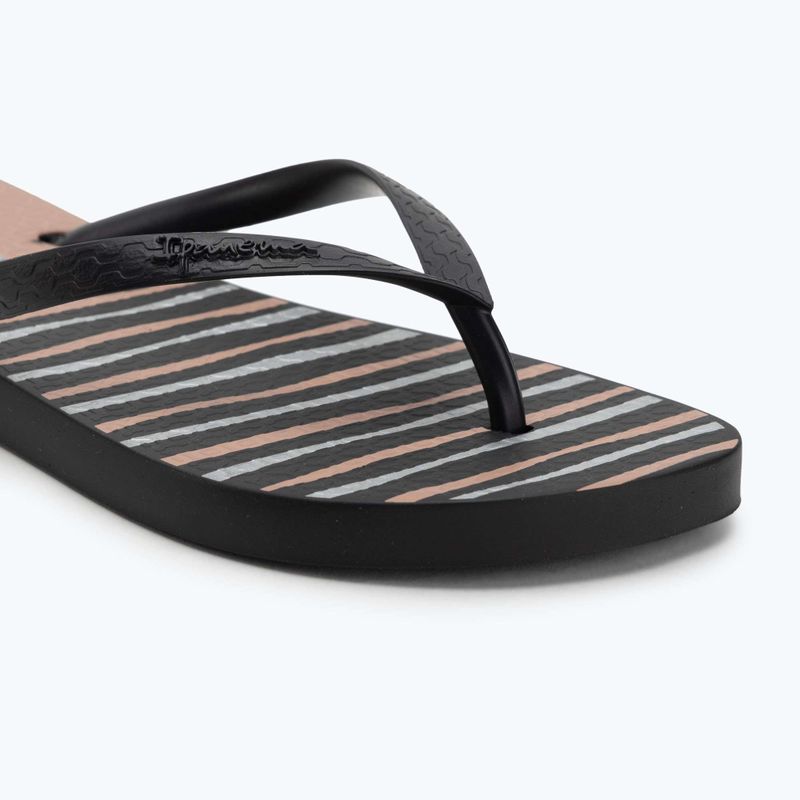 Șlapi pentru femei Ipanema Classic Happy XII black/black/pink 7