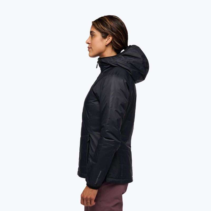 Geacă izolată pentru femei Black Diamond Solution 2.0 Hoody black 3