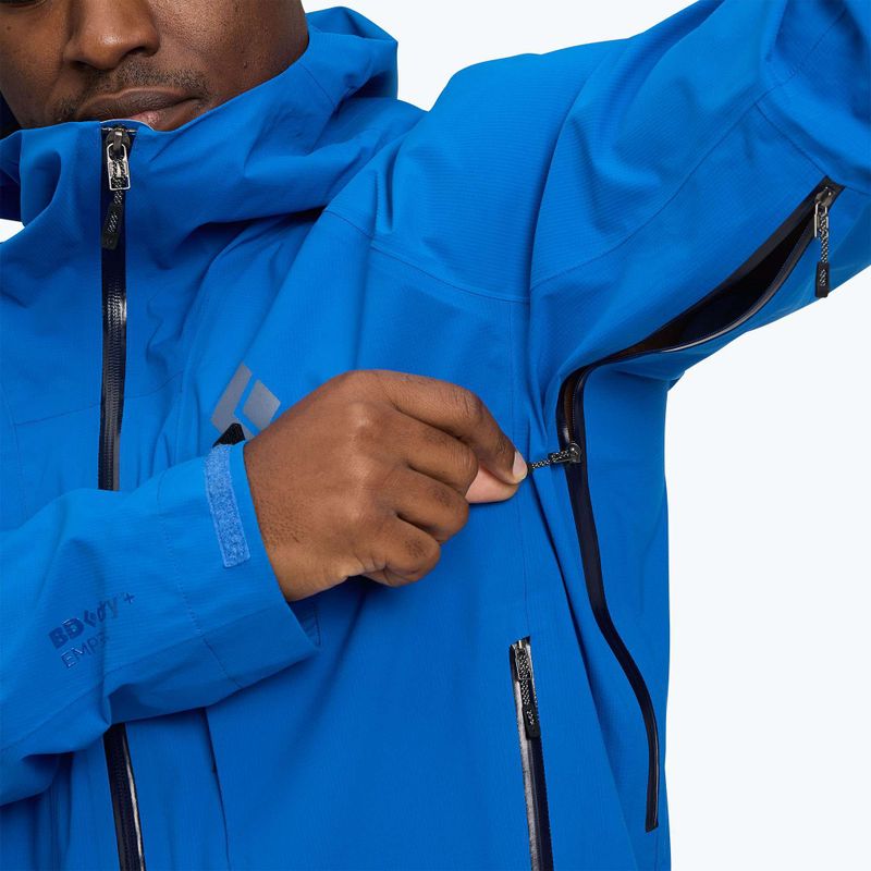 Geacă de ploaie pentru bărbați Black Diamond Highline Stretch Shell drifter blue 7