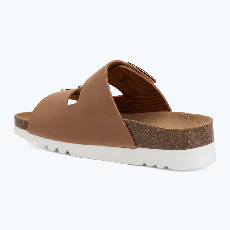 Șlapi de damă Scholl Montery 2 Straps Ad Med cognac 3