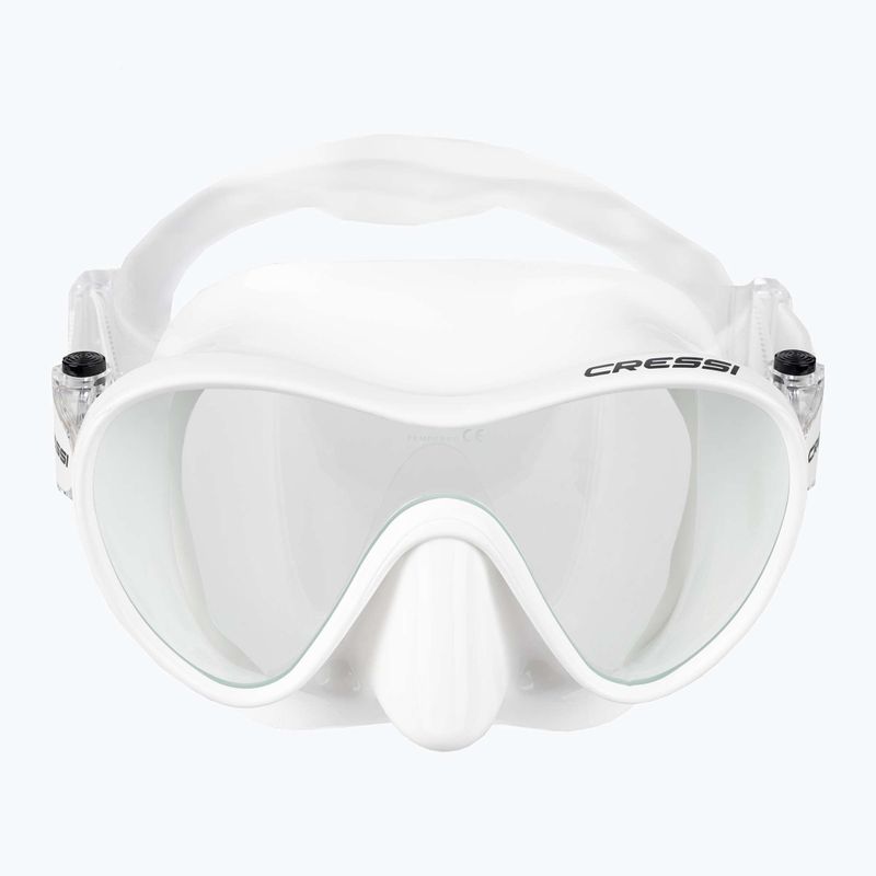 Mască de scufundări Cressi F1 albă ZDN283000 2
