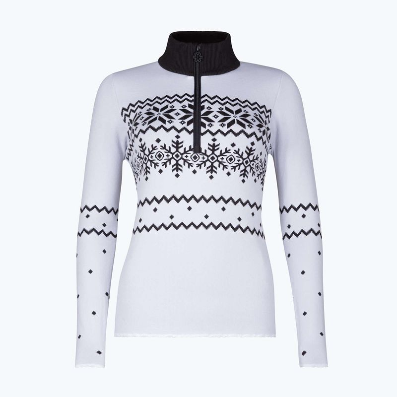 Bluză termoactivă pentru femei Newland Groenlandia Half Zip white/black 5