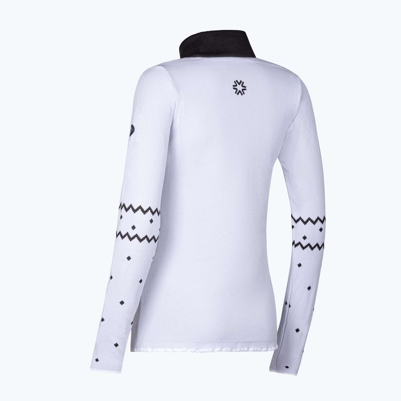 Bluză termoactivă pentru femei Newland Groenlandia Half Zip white/black 6