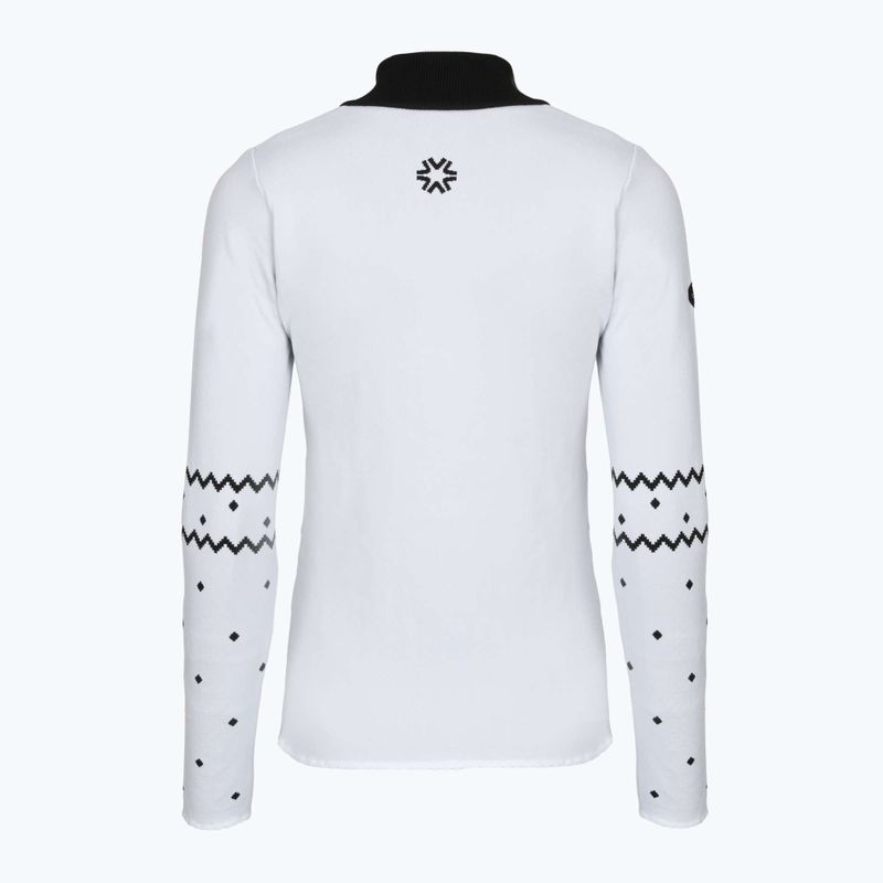 Bluză termoactivă pentru femei Newland Groenlandia Half Zip white/black 2