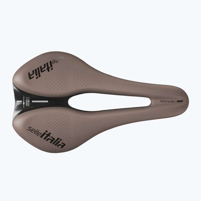 Șa de bicicletă Selle Italia Novus Boost Evo Gravel TM, Superflow, Manganese Rail, Soft-Trek brown 3