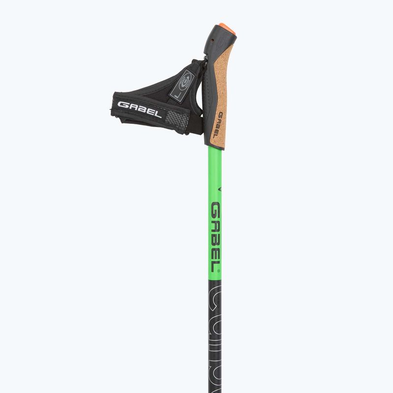 Bețe de nordic walking GABEL Carbon XT 2S 80 F.L. black/lime 2