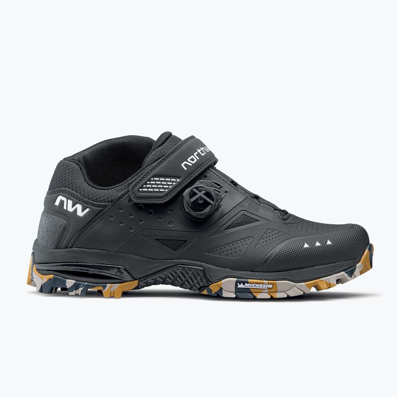 Încălțăminte de ciclism MTB pentru bărbați Northwave Enduro Mid 2 black/camouflage 8