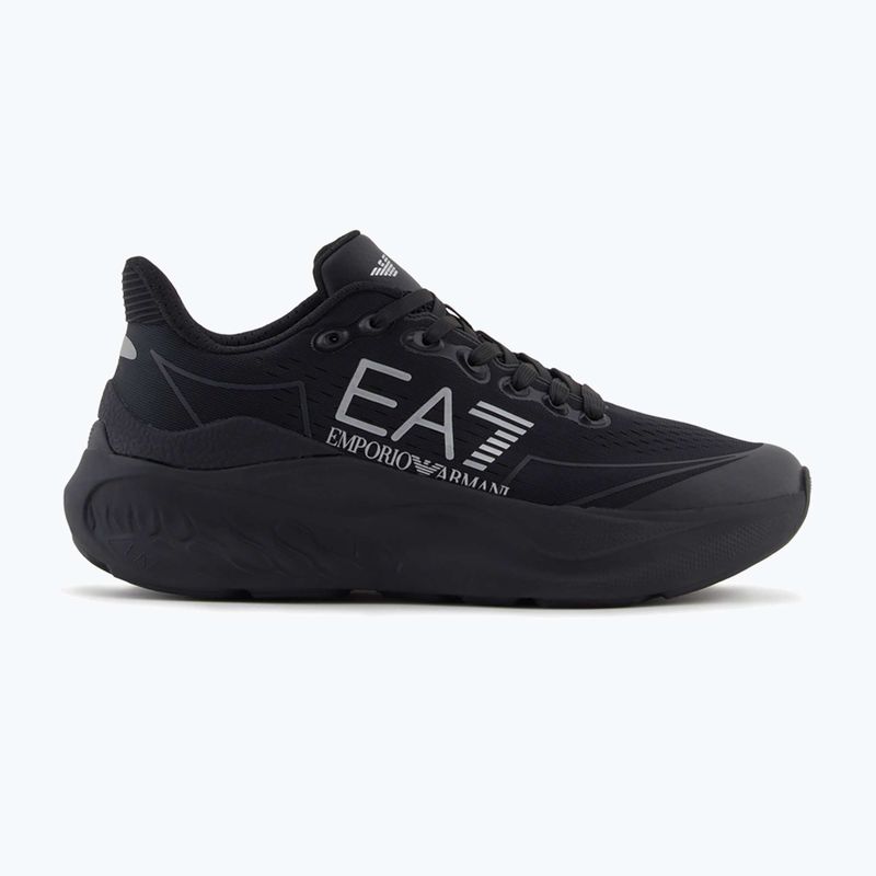 Încălțăminte EA7 Emporio Armani Wave Cracking full black / silver 8