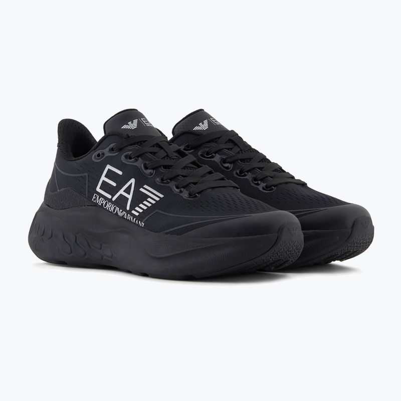 Încălțăminte EA7 Emporio Armani Wave Cracking full black / silver 9