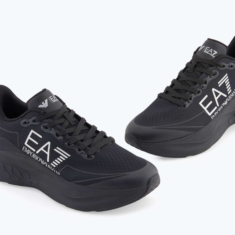 Încălțăminte EA7 Emporio Armani Wave Cracking full black / silver 13