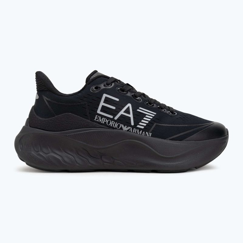 Încălțăminte EA7 Emporio Armani Wave Cracking full black / silver 2